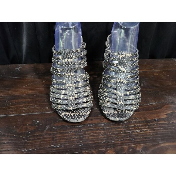 EUC Calvin Klein Phillipa Snake Print Wedge Sandals/Sz. 10M - Picture 5 of 9